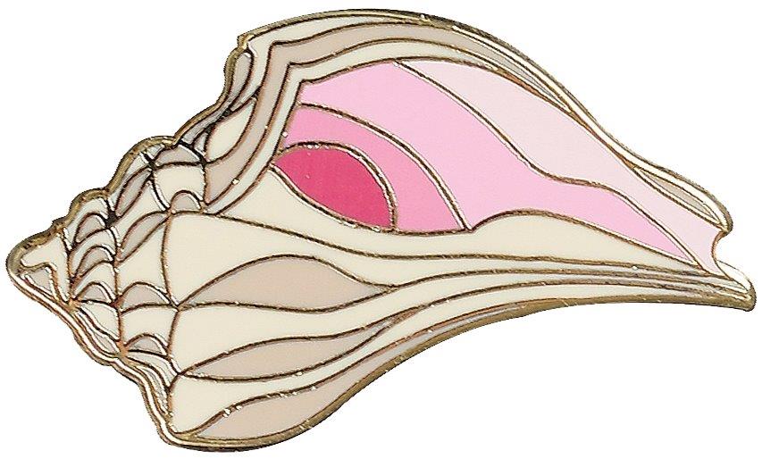 Peter Pauper Enamel Pin Seashell