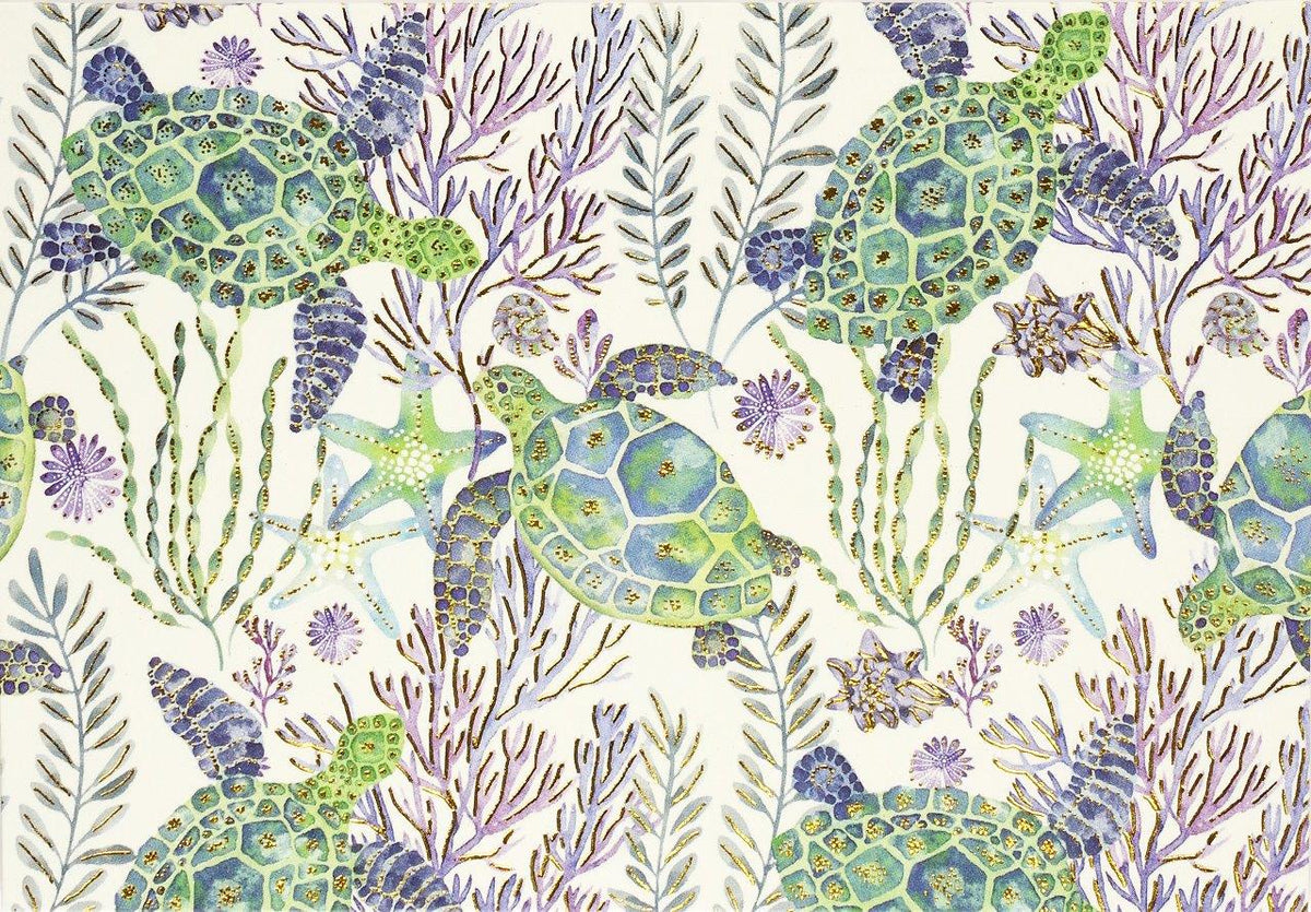 Peter Pauper Note Card Sea Turtles