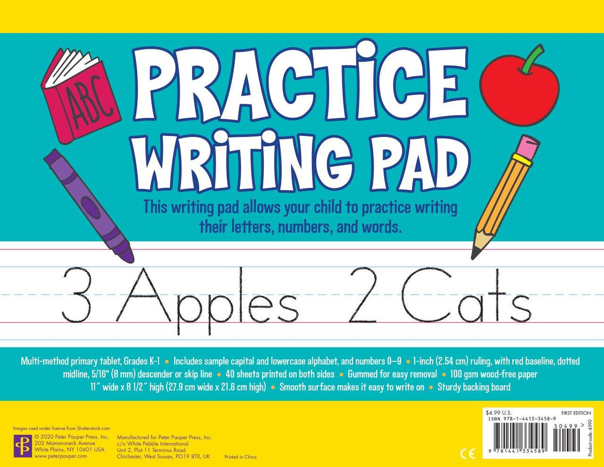 Peter Pauper Practice Writing Pad