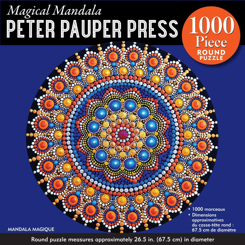 Peter Pauper Puzzle - Round Magical Mandala 1000pc