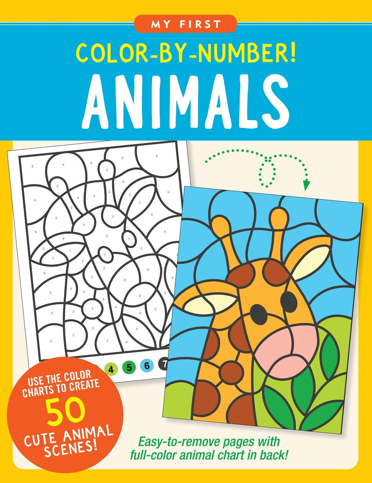 My First Colour-By-Numbers: Animals (Peter Pauper Press)