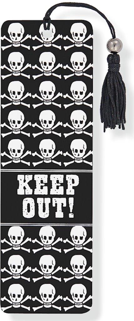 Peter Pauper Beaded Bkmk Keep Out!