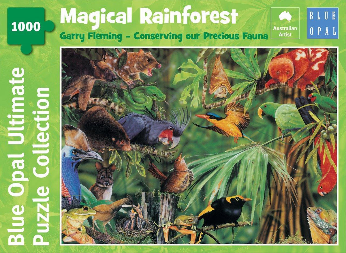 Blue Opal Garry Fleming Magical Rainforest 1000pc Puzzle