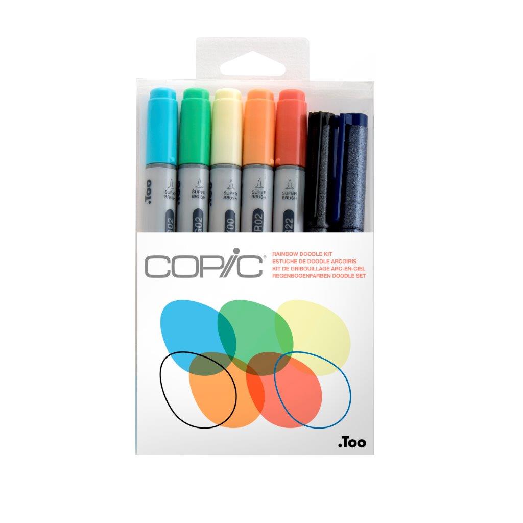 Copic Ciao Doodle Kit Rainbow 7pc