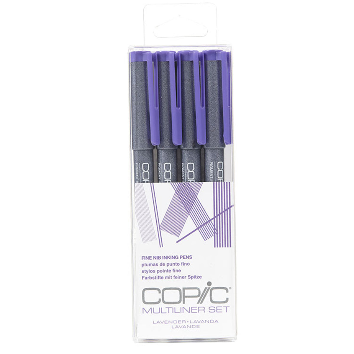 Multiliner Set Lavender 0.5, 0.3, 0.1, 0.05