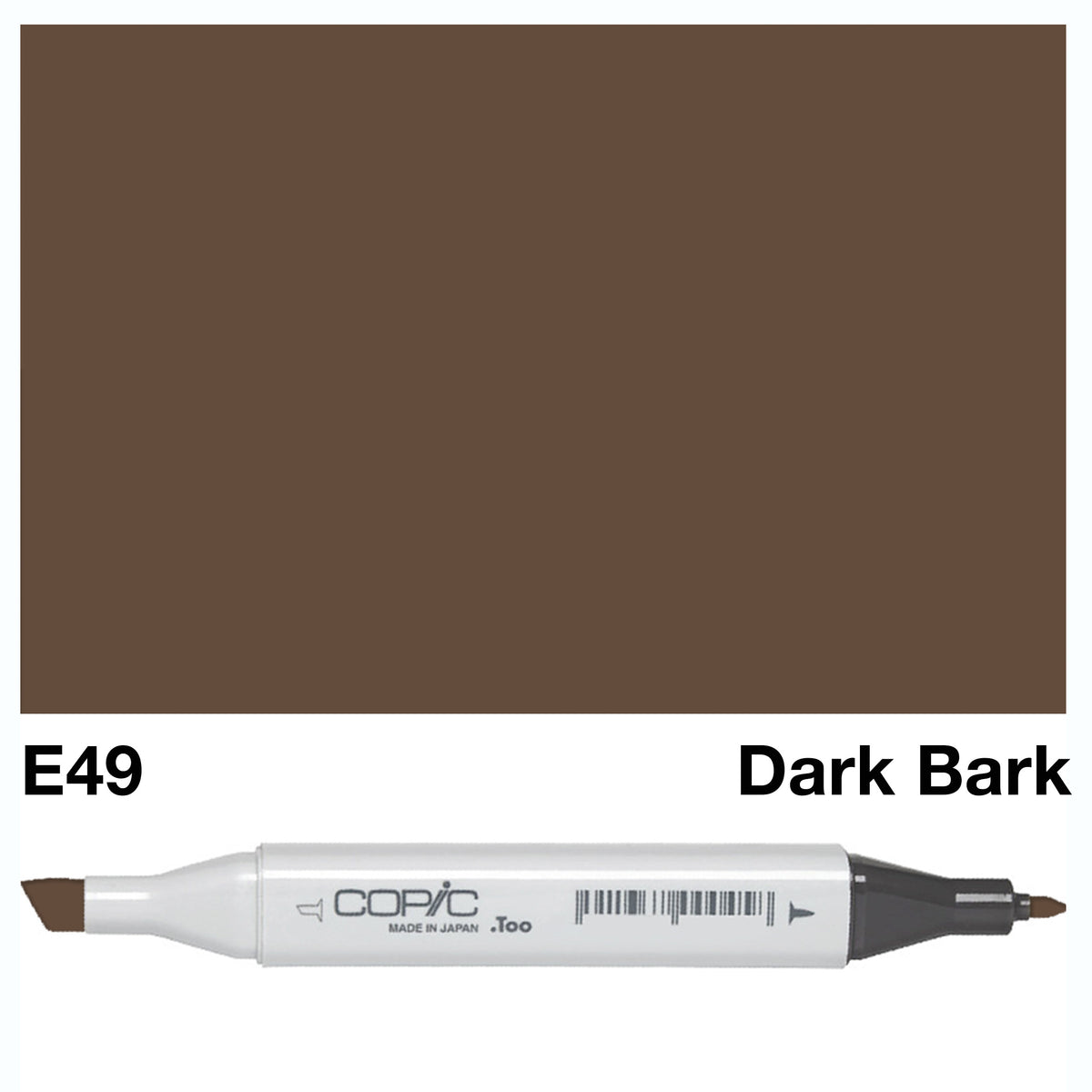 Copic Marker E49-Dark Bark
