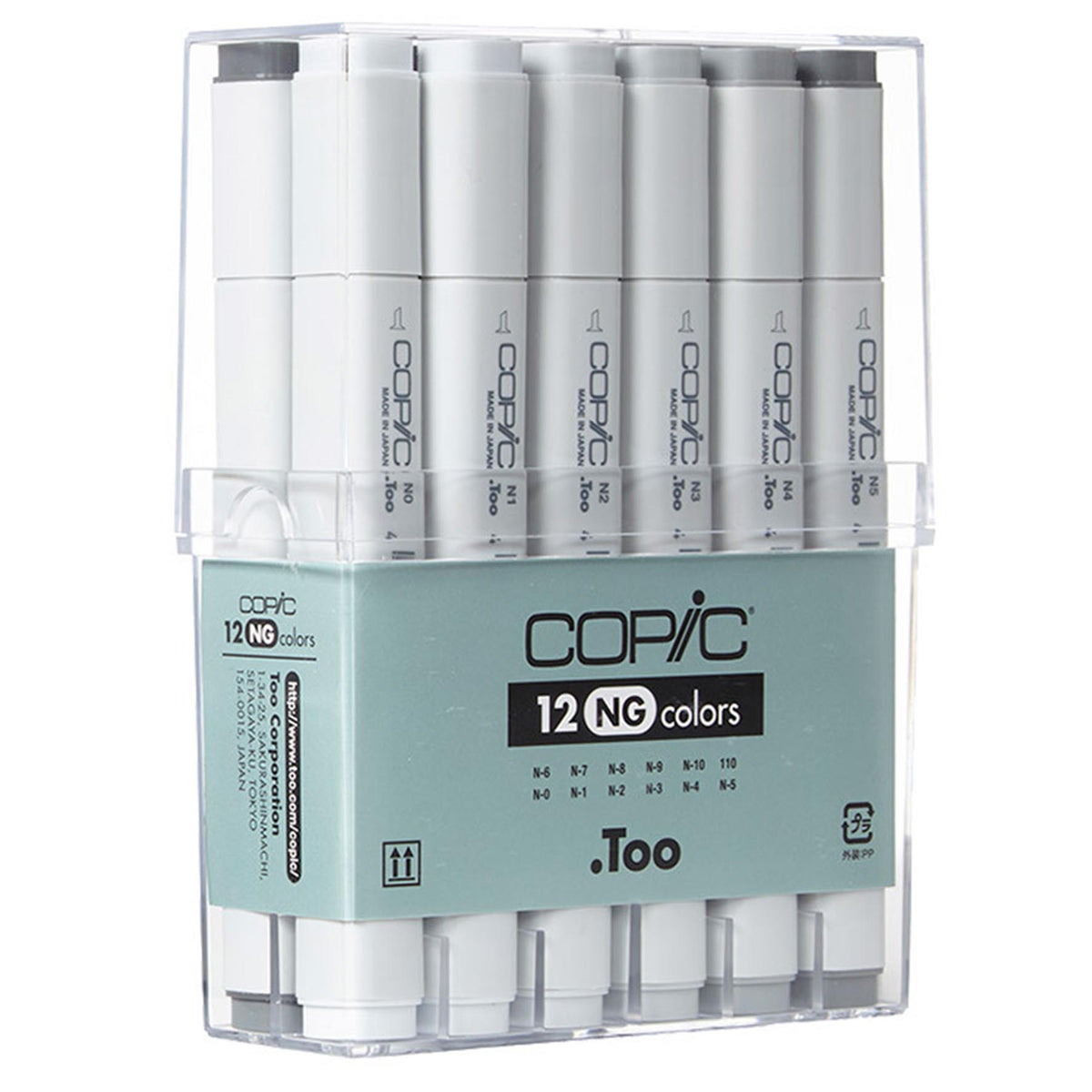 Copic Marker Set 12 Neutral Grey
