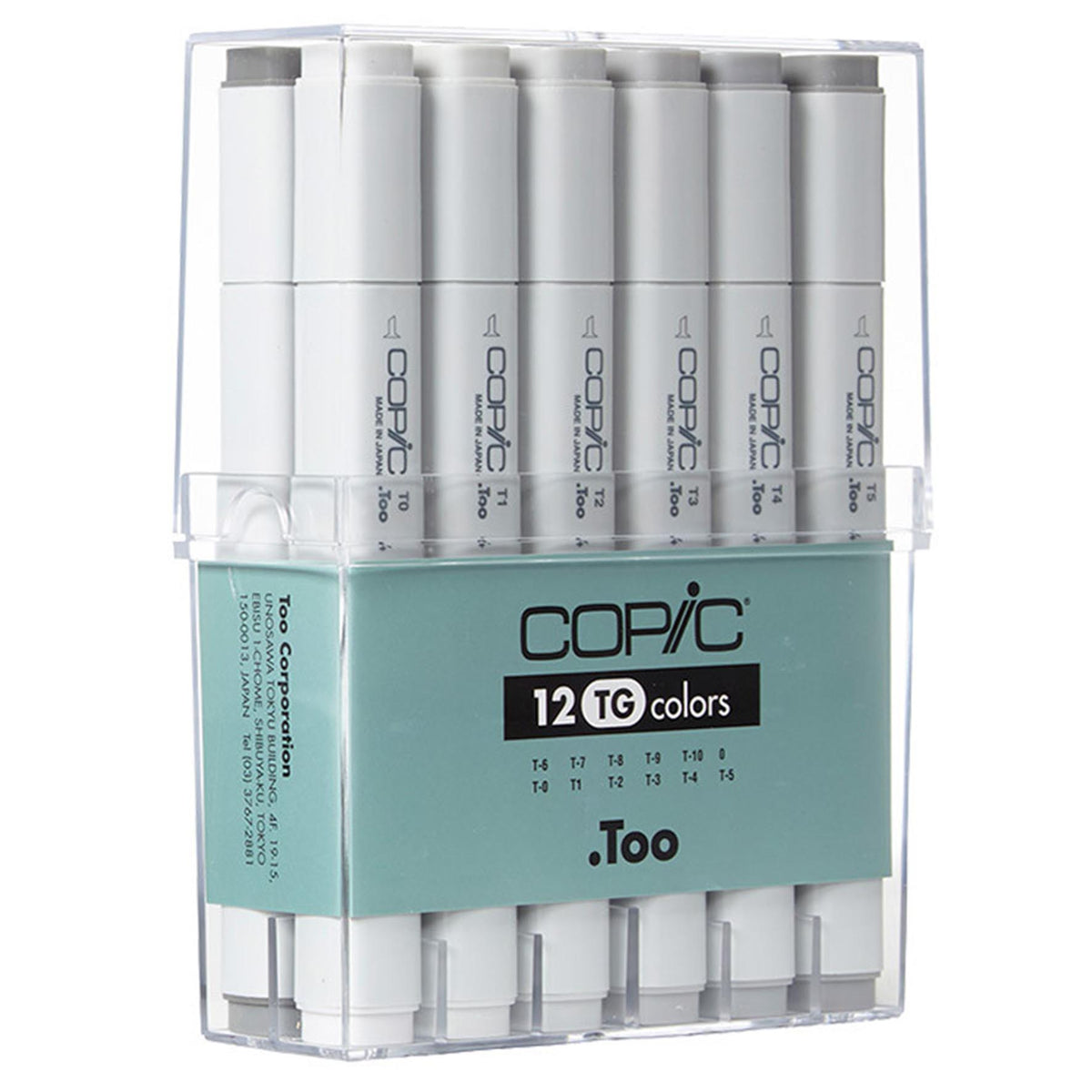 Copic Marker Set 12 Toner Grey