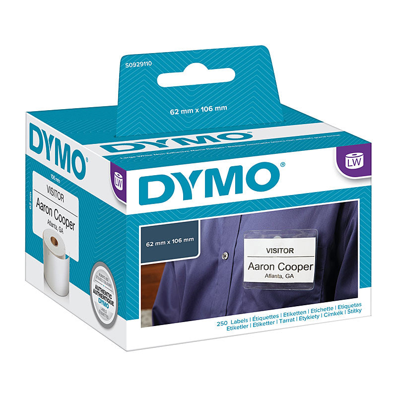 Dymo LW NameBadge 62mm x 106mm