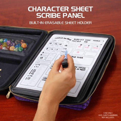 RPG Character Organizer Case Collector&#39;s Edition - Purple (ENHANCE Tabletop Series)