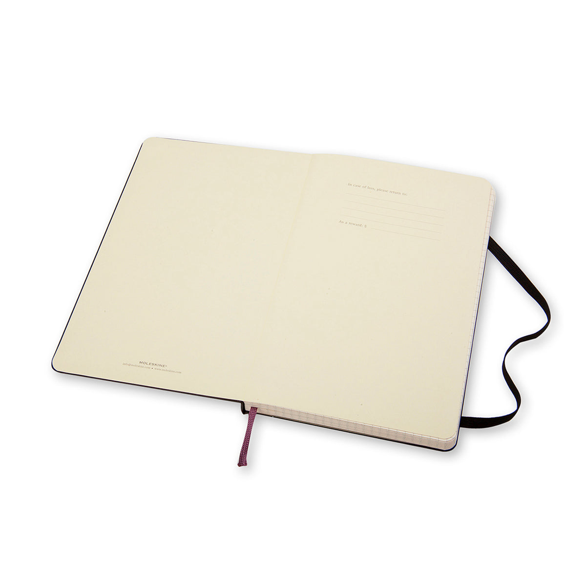 Moleskine - Classic Hard Cover Notebook - Grid - Pocket - Black