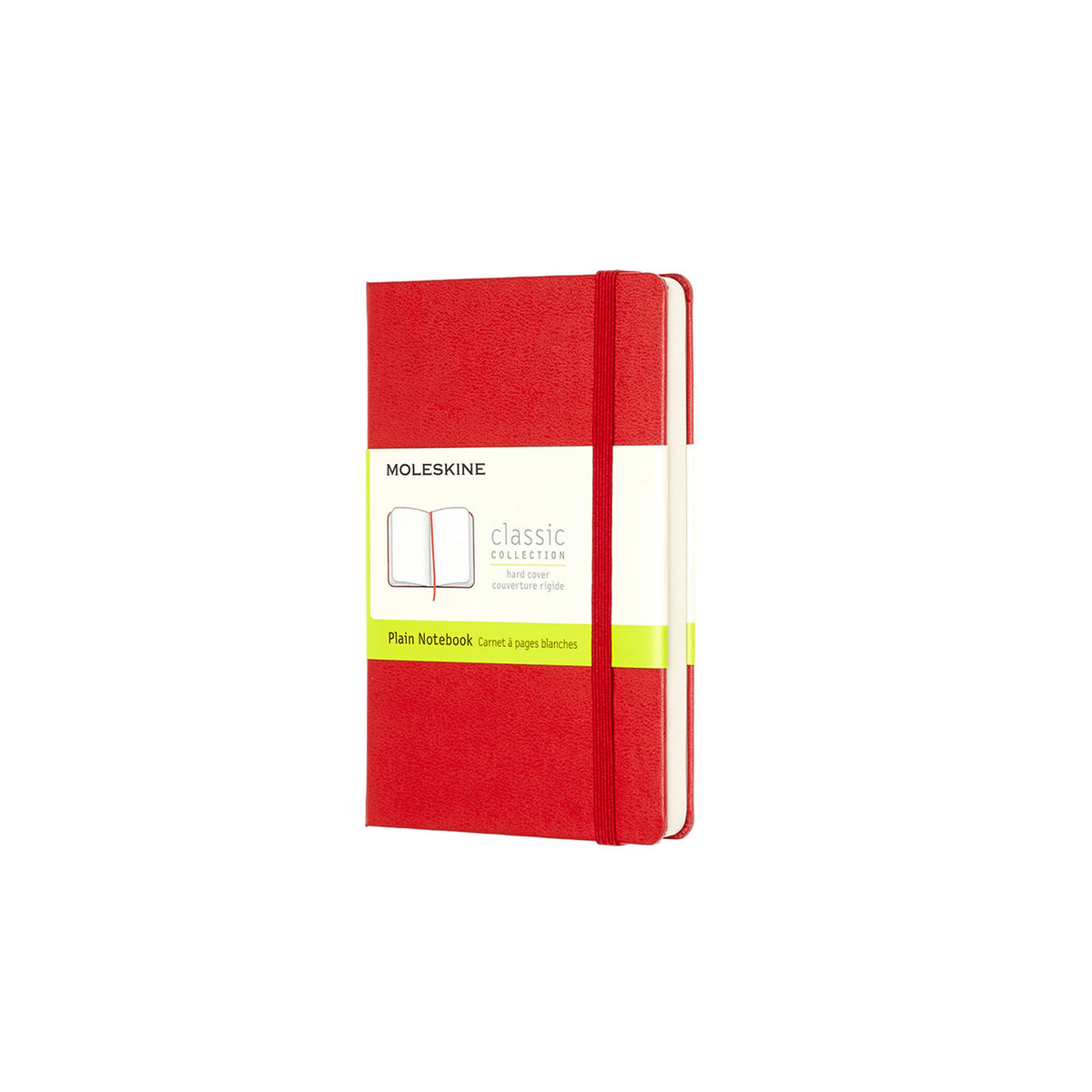 Moleskine - Classic Hard Cover Notebook - Plain - Pocket - Scarlet Red