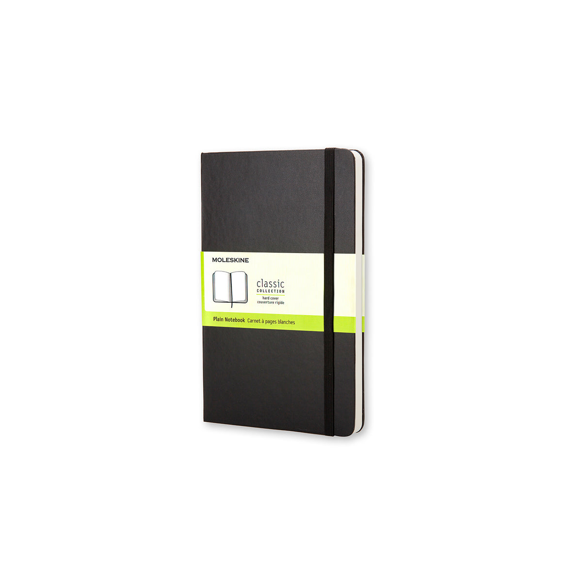 Moleskine - Classic Hard Cover Notebook - Plain - Pocket - Black