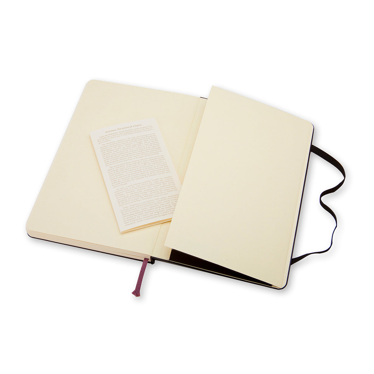 Moleskine - Classic Hard Cover Notebook - Plain - Pocket - Black