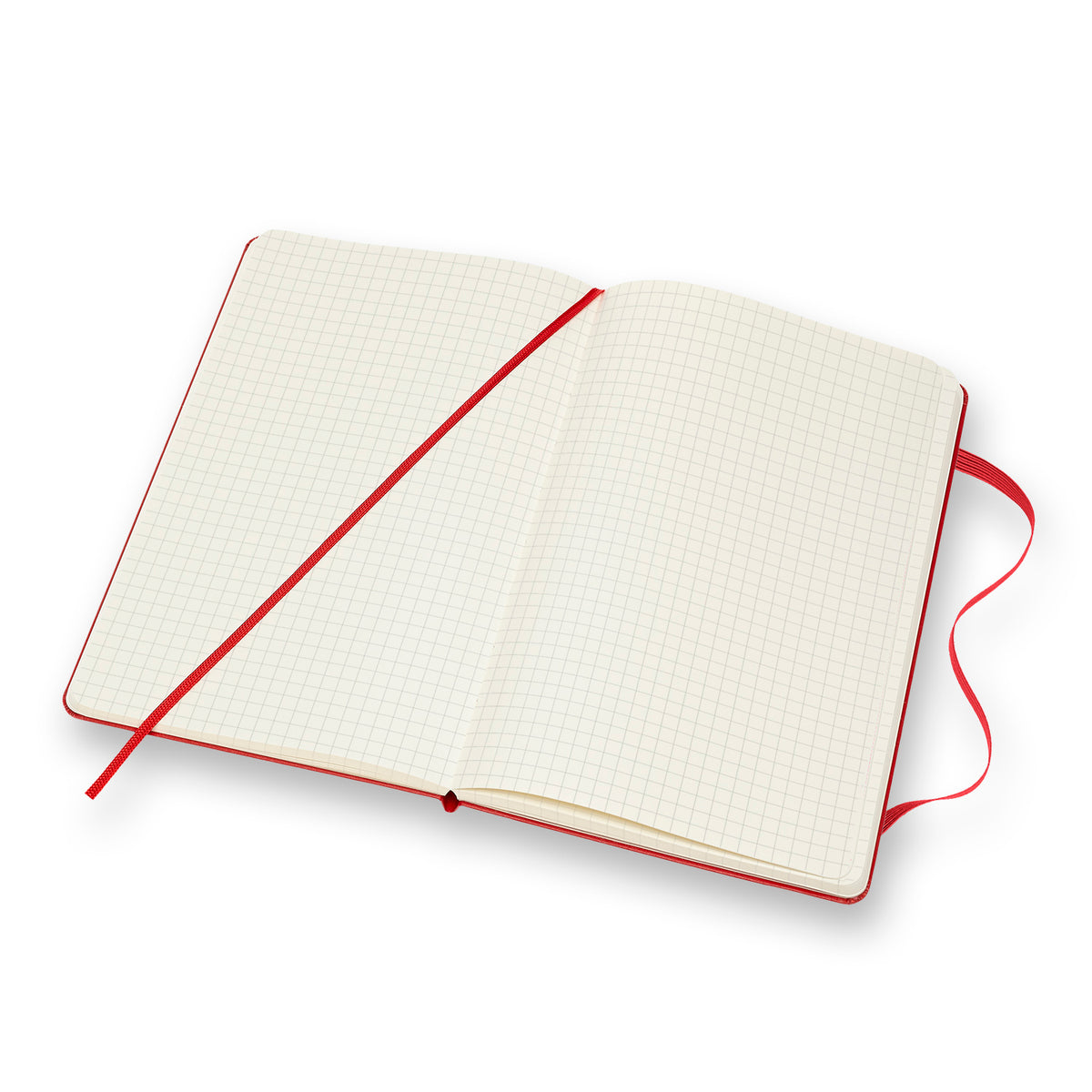 Moleskine - Classic Hard Cover Notebook - Grid - Large - Scarlet Red