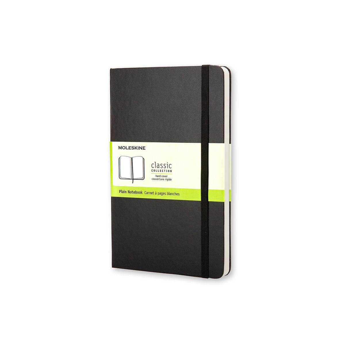 Moleskine - Classic Hard Cover Notebook - Plain - Large - Black