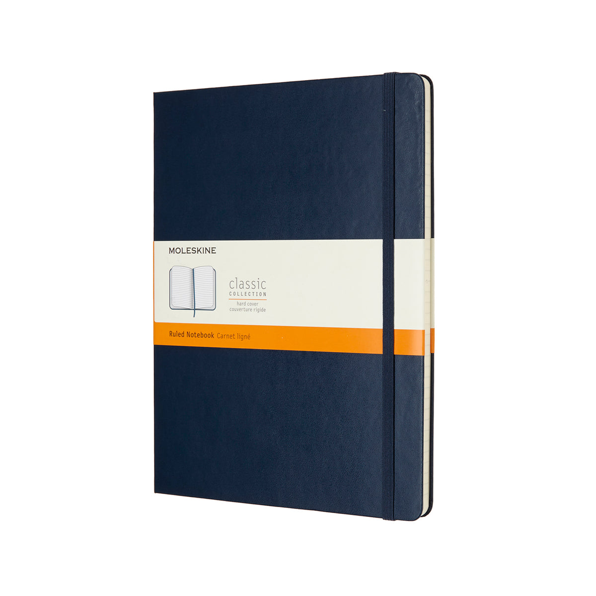 Moleskine - Classic Hard Cover Notebook - Ruled - Extra Large - Sapphire Blue
