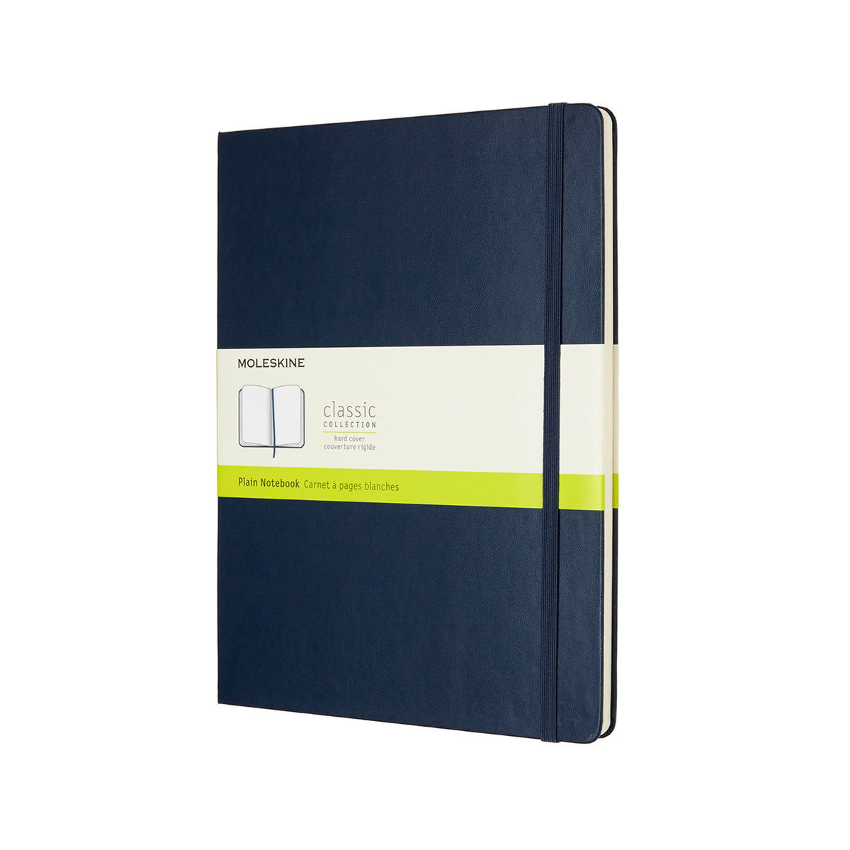 Moleskine - Classic Hard Cover Notebook - Plain - Extra Large - Sapphire Blue