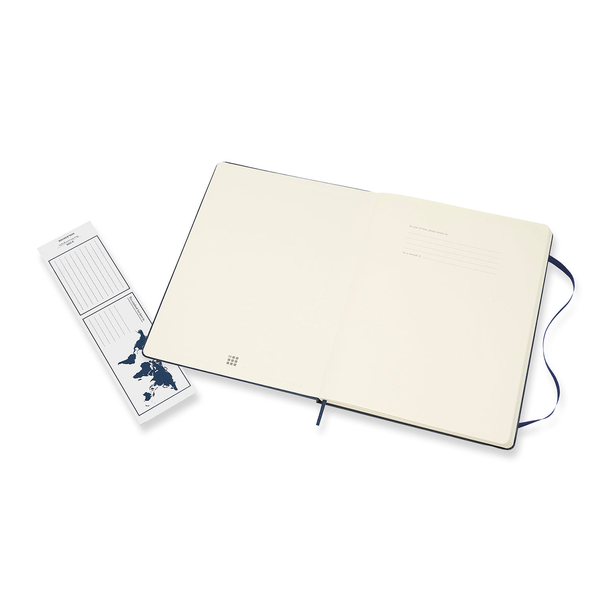 Moleskine - Classic Hard Cover Notebook - Plain - Extra Large - Sapphire Blue