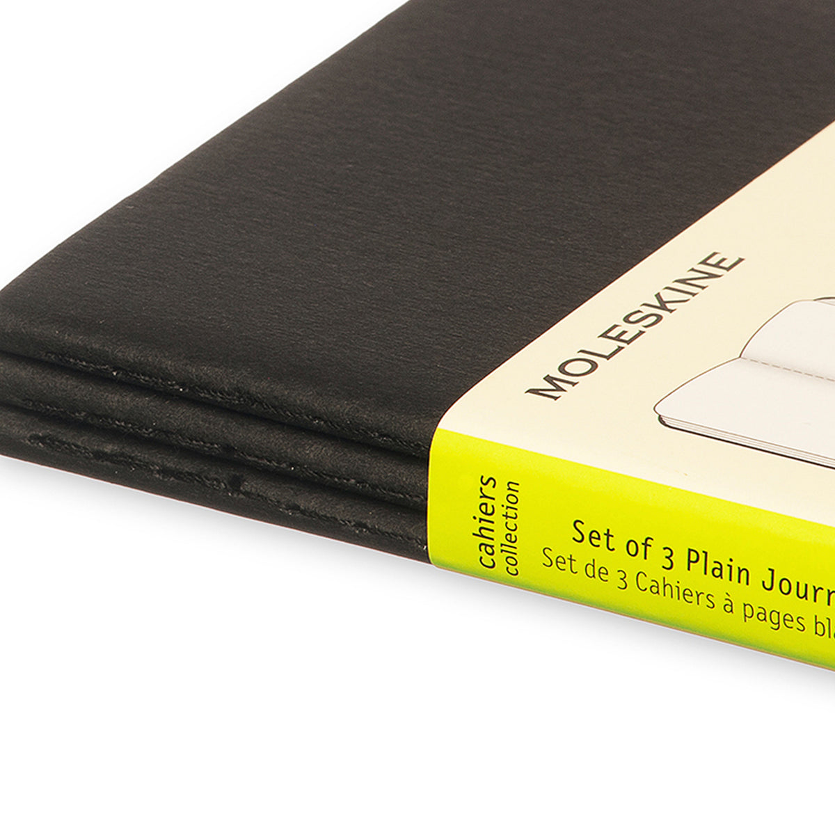 Moleskine - Cahier Notebook - Set of 3 - Plain - Pocket - Black