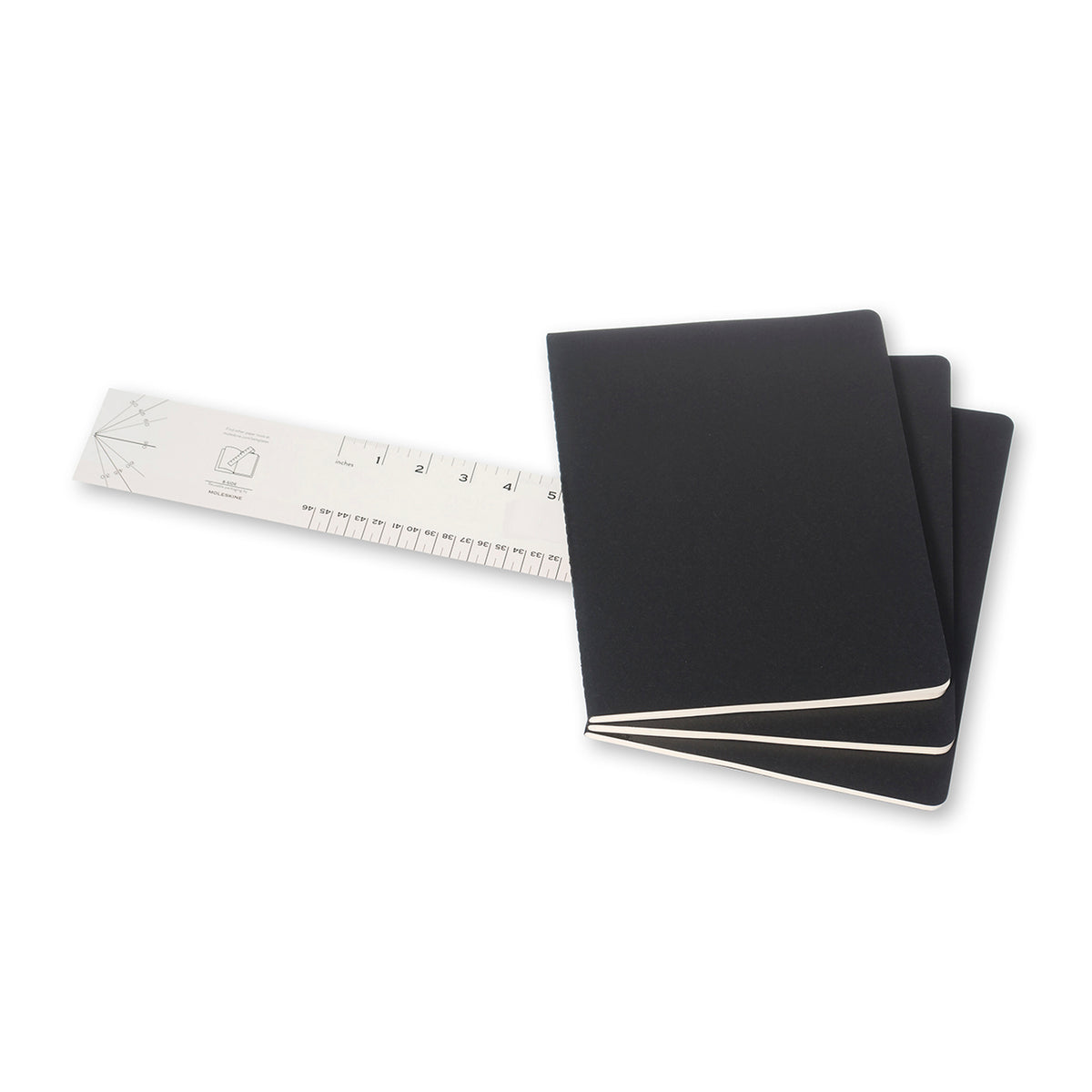 Moleskine - Cahier Notebook - Set of 3 - Plain - Extra Large - Black