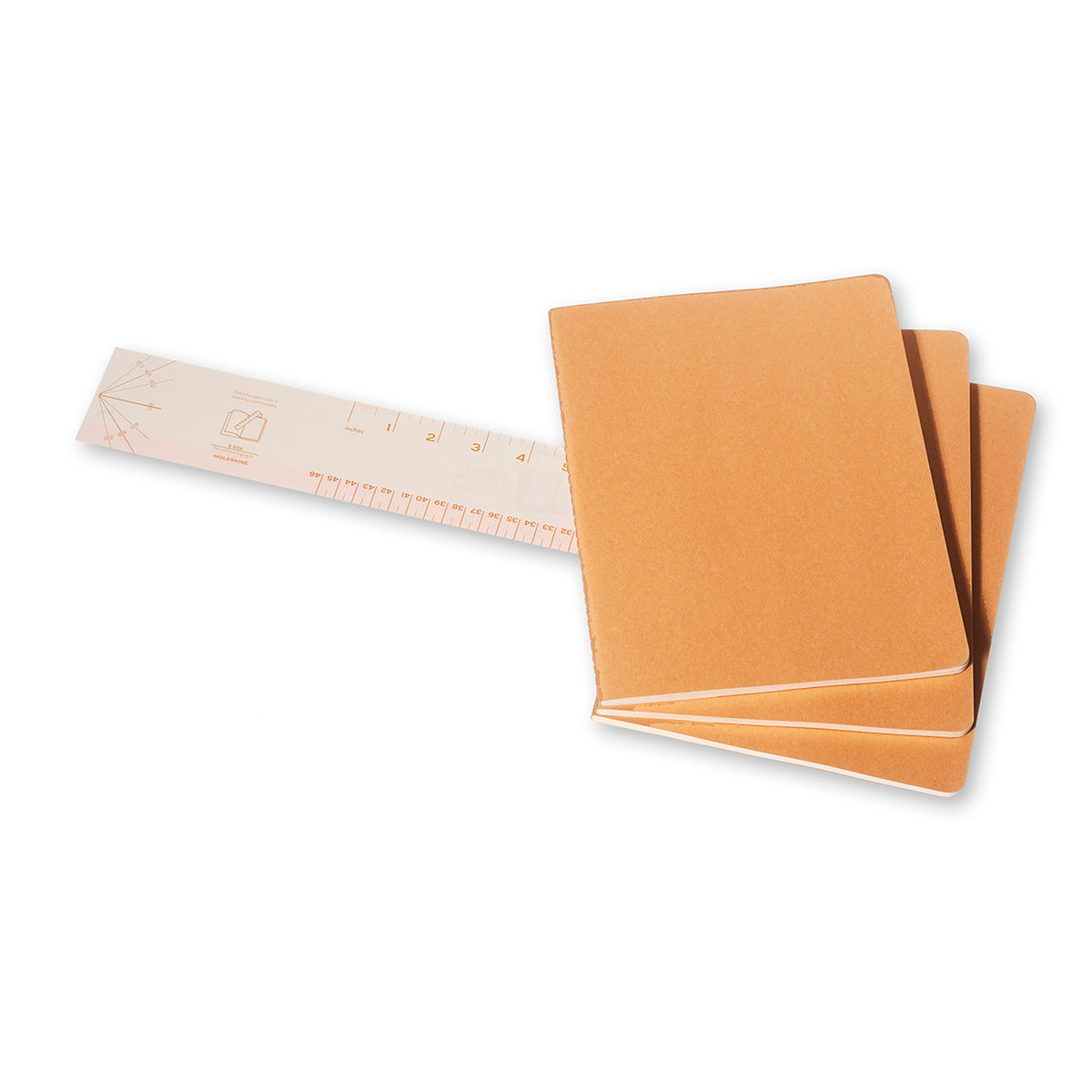 Moleskine - Cahier Notebook - Set of 3 - Plain - Extra Large - Kraft