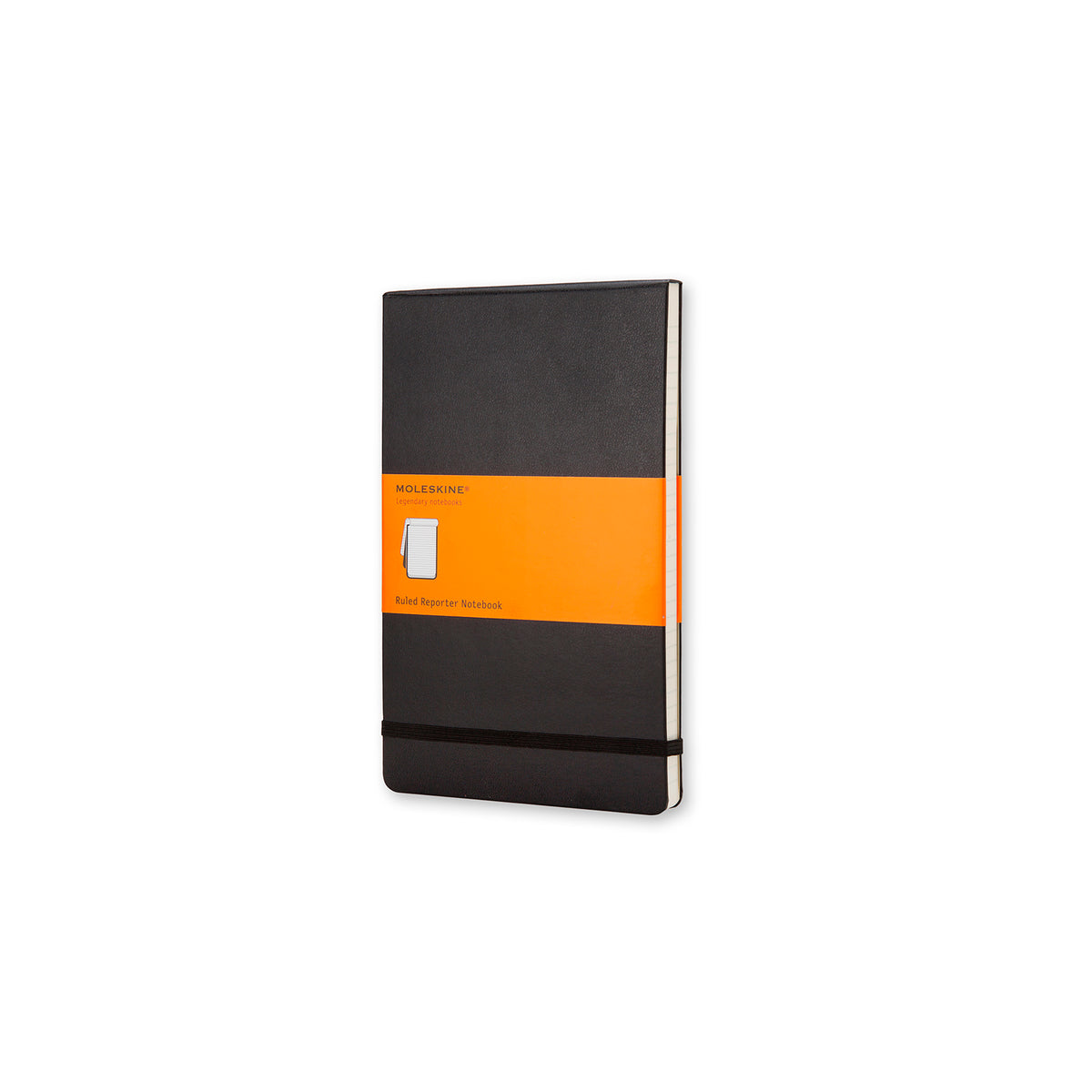 Moleskine - Classic Reporter Hard Cover Notepad - Ruled - Pocket - Black