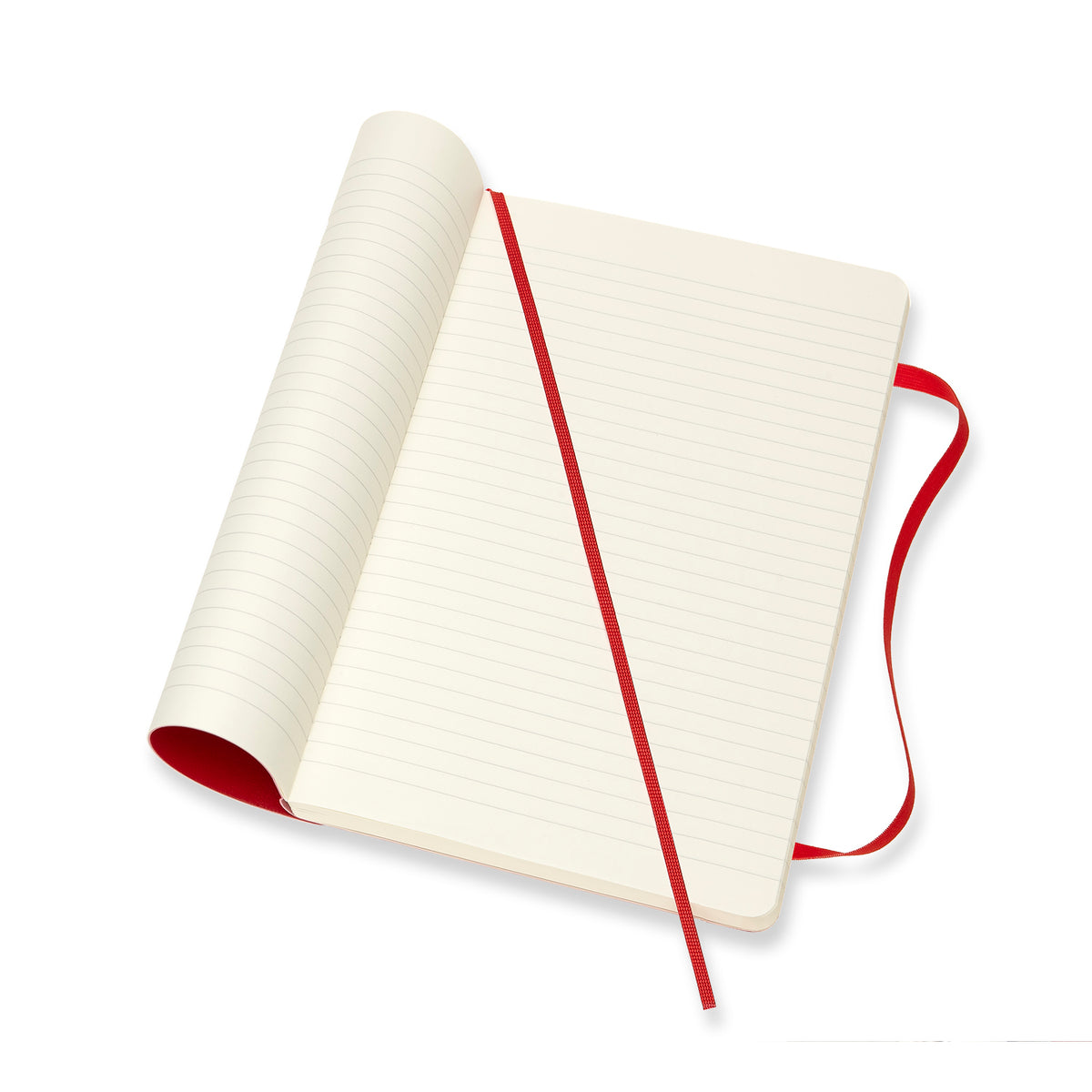 Moleskine - Classic Soft Cover Notebook - Ruled - Large - Scarlet Red