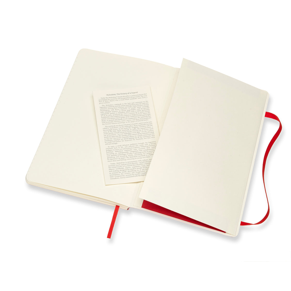 Moleskine - Classic Soft Cover Notebook - Ruled - Large - Scarlet Red