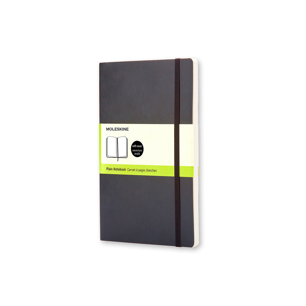 Moleskine - Classic Soft Cover Notebook - Plain - Large - Black
