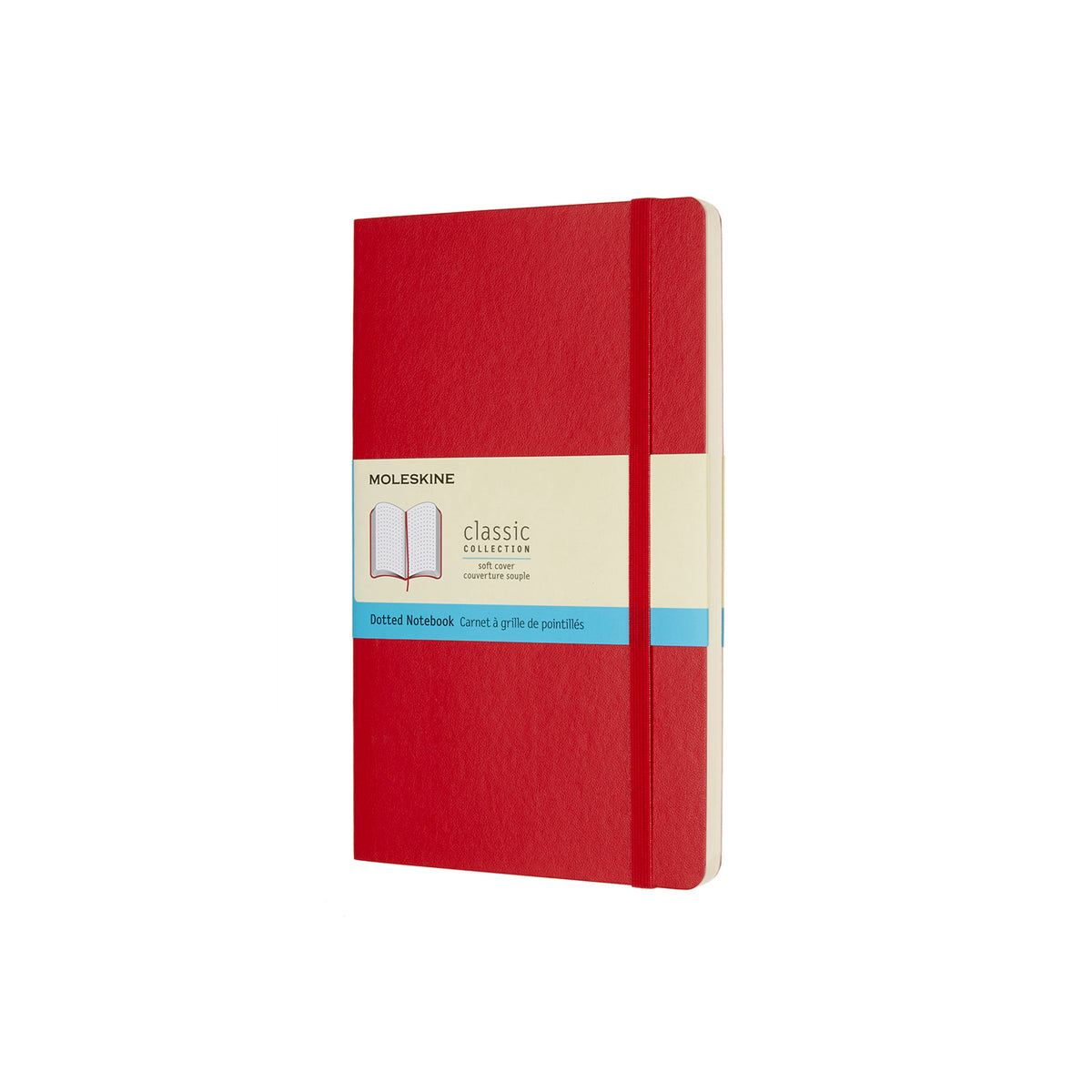 Moleskine - Classic Soft Cover Notebook - Dot Grid - Large - Scarlet Red