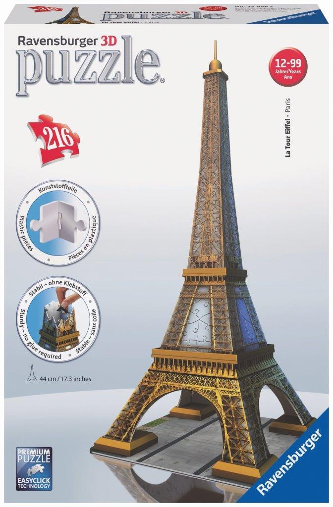 Eiffel Tower 3D Puzzle 216pc (Ravensburger Puzzle)