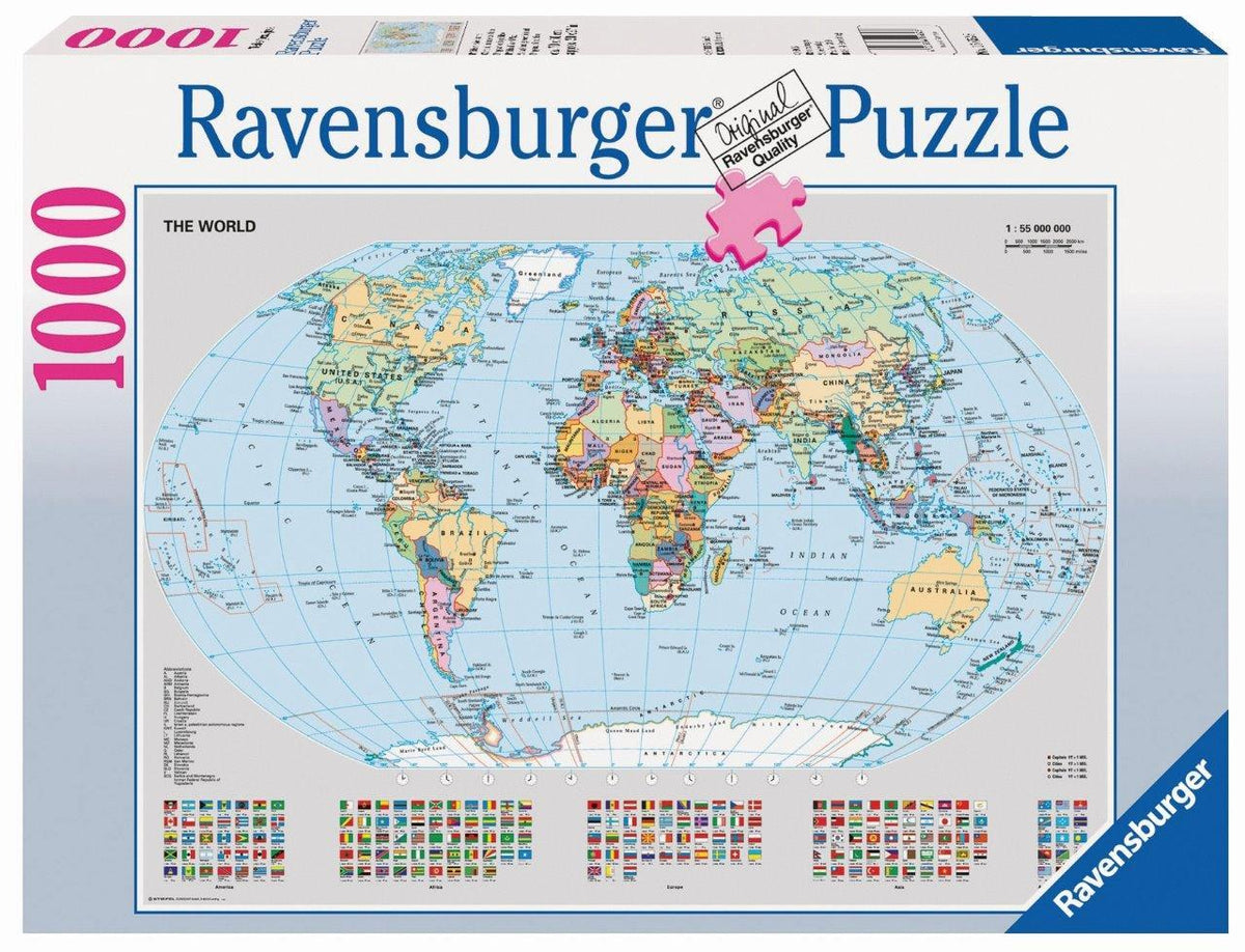 Political World Map 1000pc (Ravensburger Puzzle)