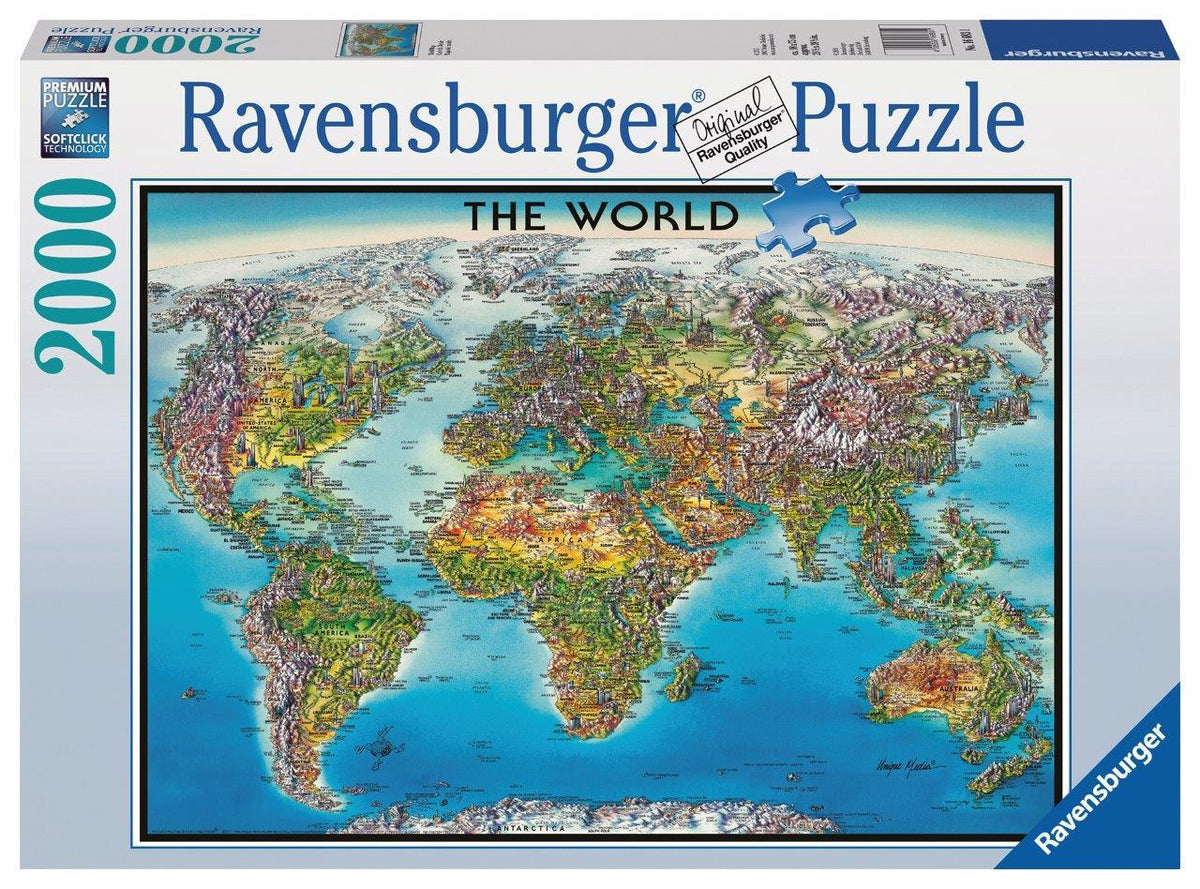 World Map Puzzle 2000pc (Ravensburger Puzzle)
