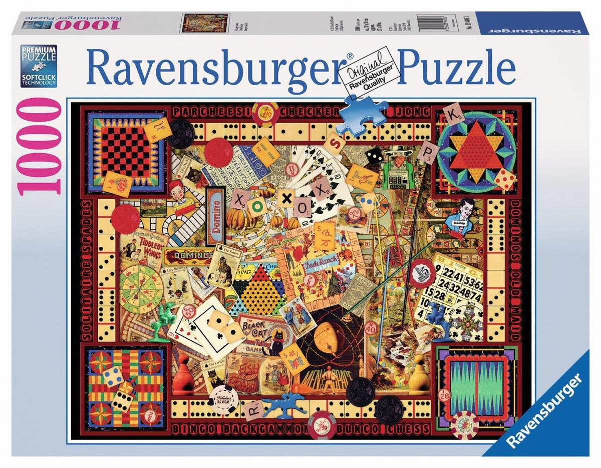 Vintage Games Puzzle 1000pc (Ravensburger Puzzle)