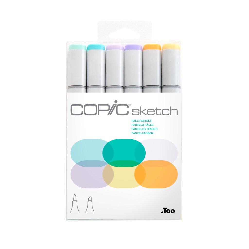 Copic Sketch 6pc set - Pale Pastels