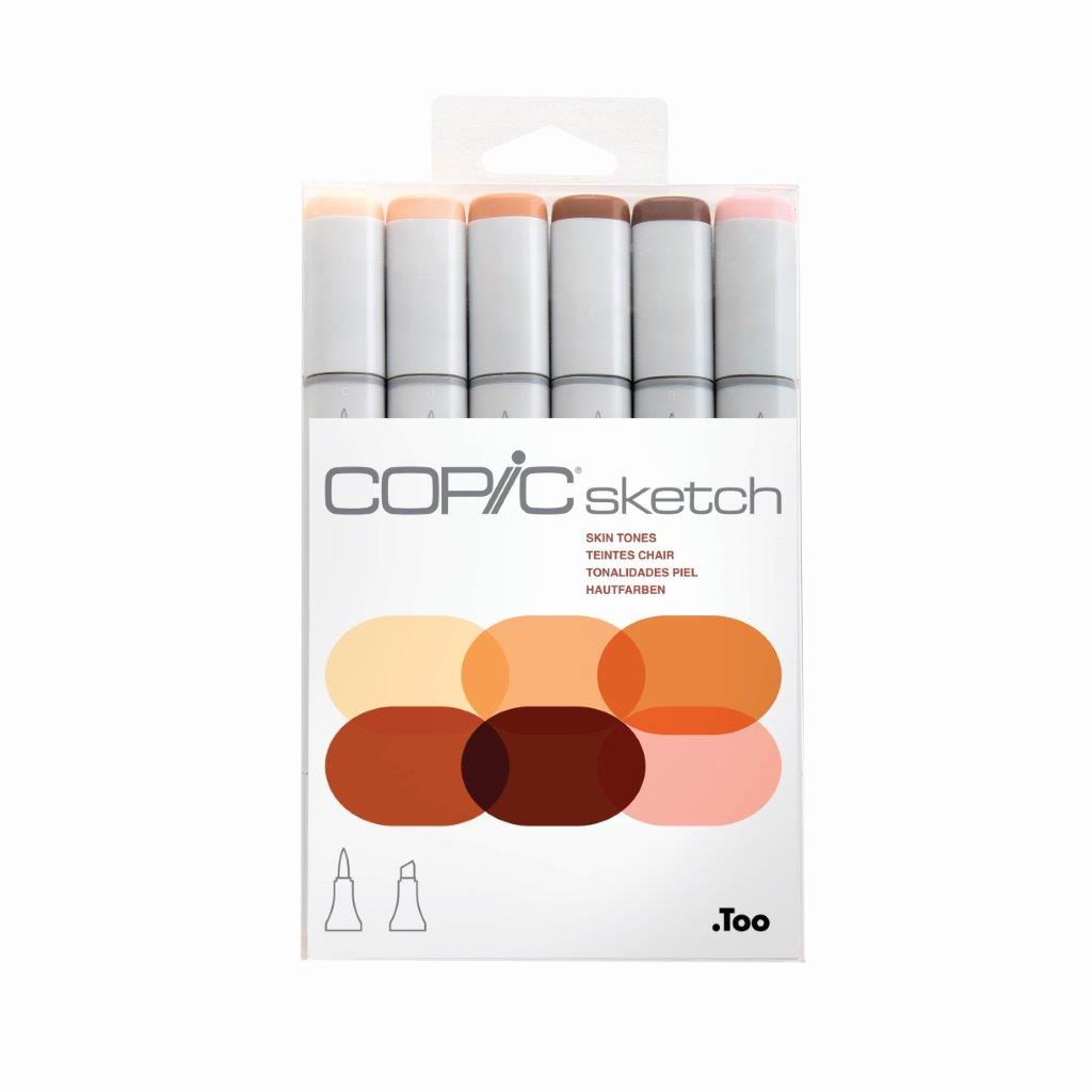 Copic Sketch 6pc set - Skin Tones