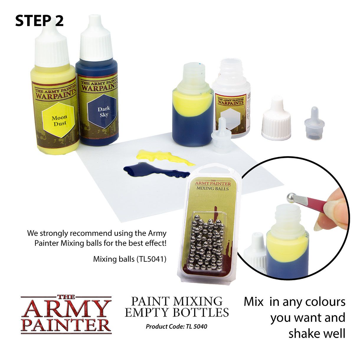 Empty Paint Mixing Bottles (The Army Painter)