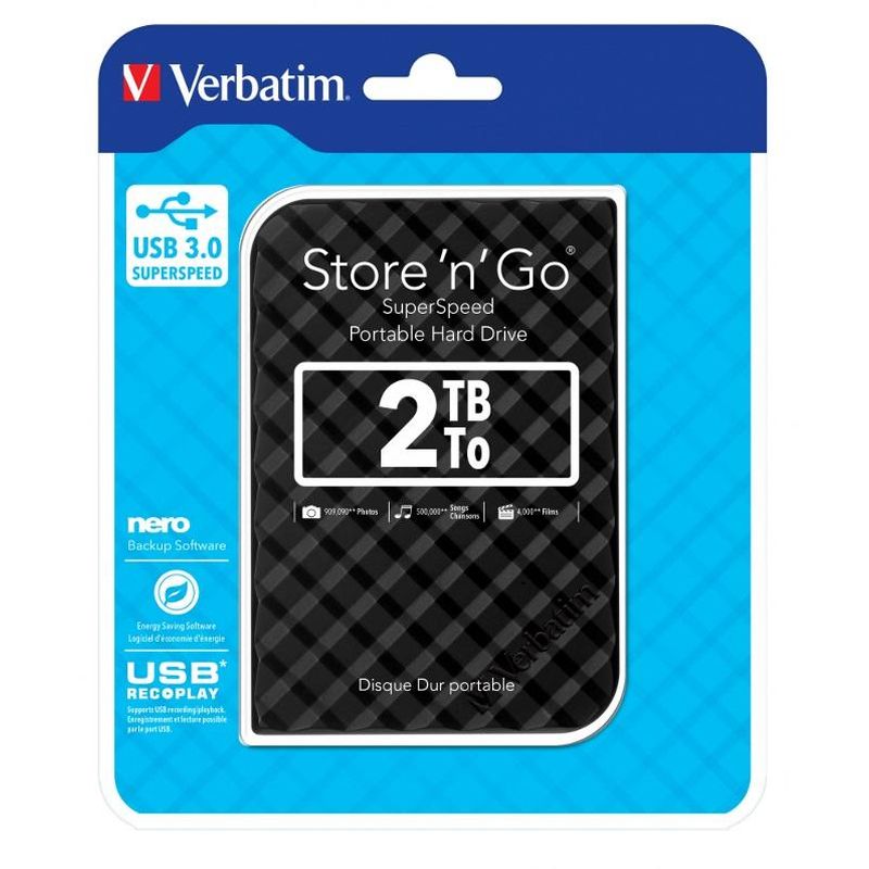 Verbatim 2.5in Mobile HD 2TB