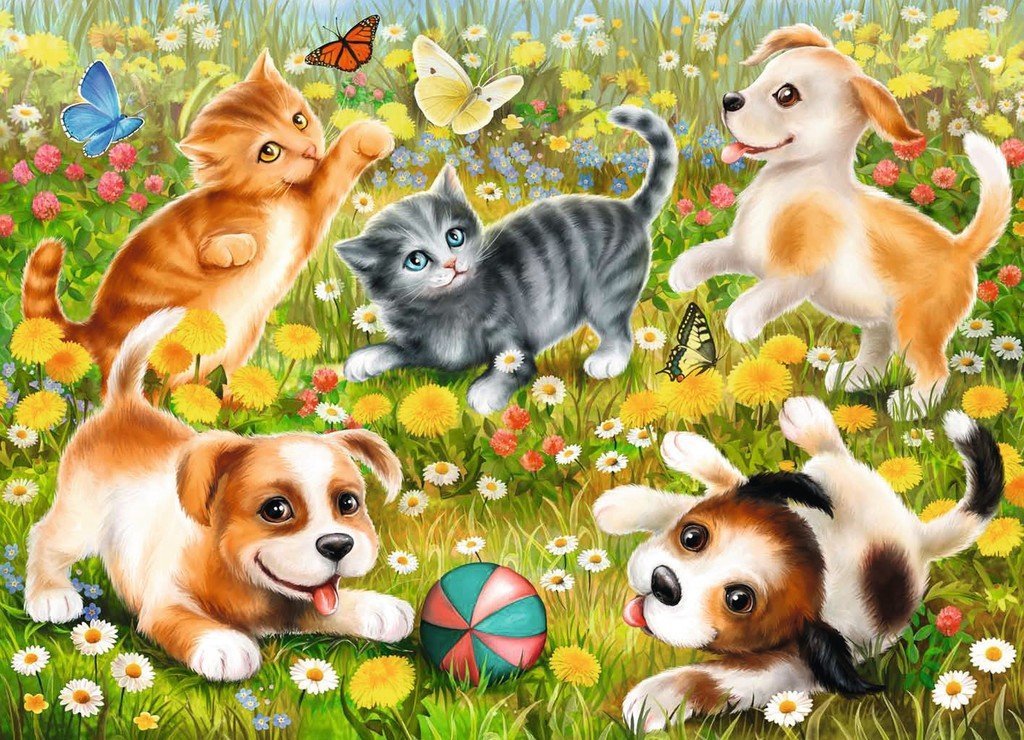Cats And Dogs 60pc Puzzle (Ravensburger Puzzle)