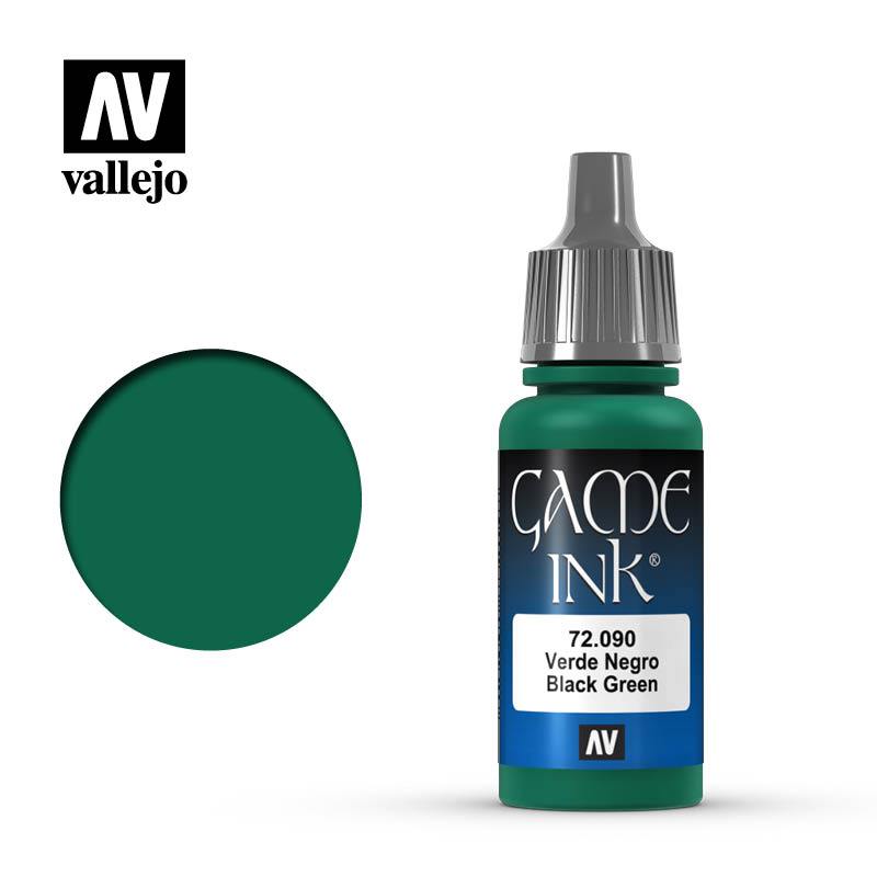 Vallejo Game Colour Ink Black Green 17 ml