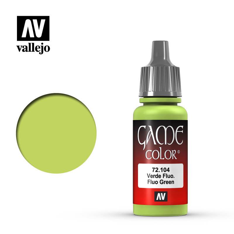 Vallejo Game Colour Fluorescent Green 17 ml