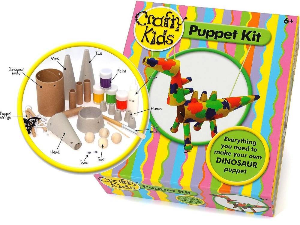 Crafty Kids Puppet Kit - Dinosaur