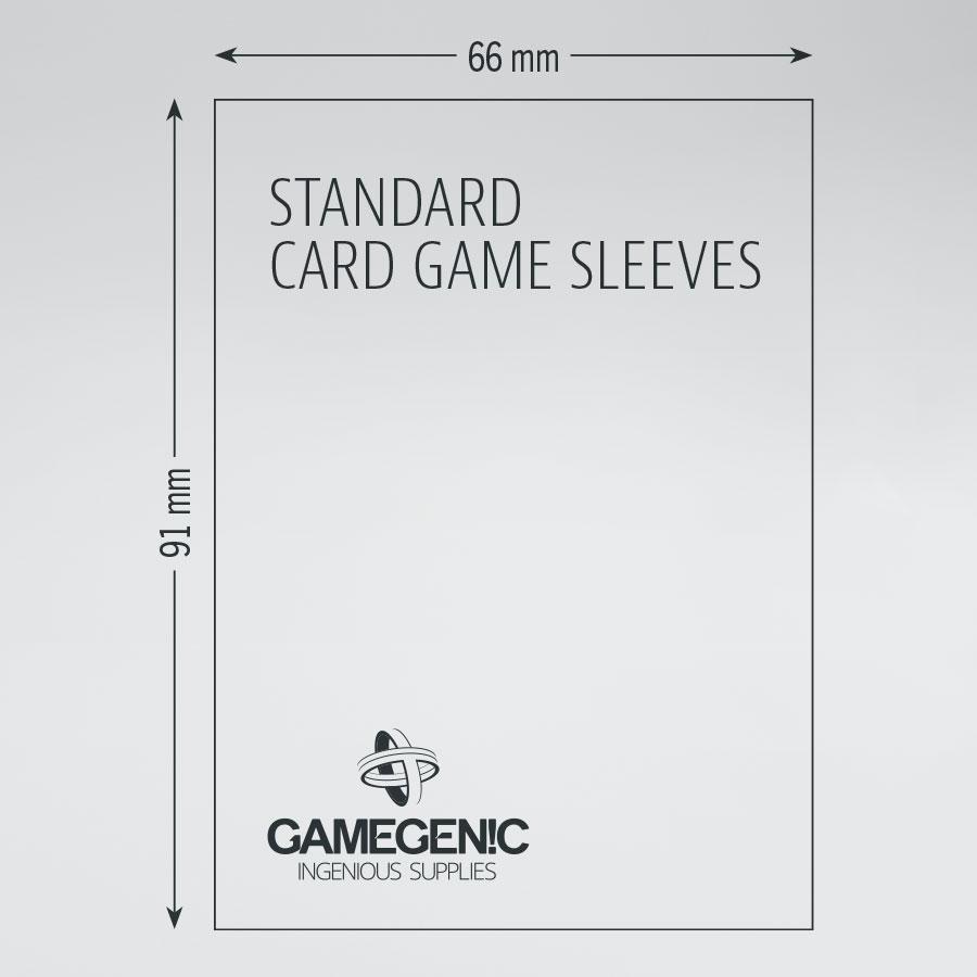 Gamegenic Prime Board Game Sleeves - Standard Card Game 66 x 91mm (50 Sleeves) [Colour Code: GREY]