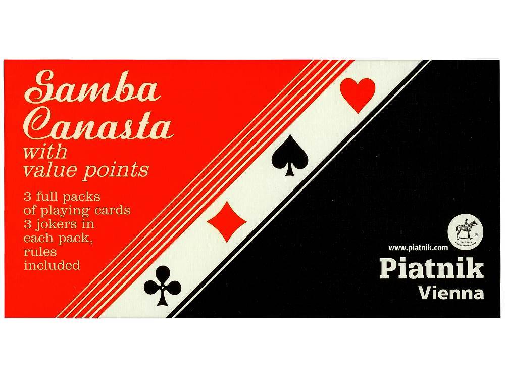 Samba / Canasta / Bolivia - with Value Points (Piatnik)