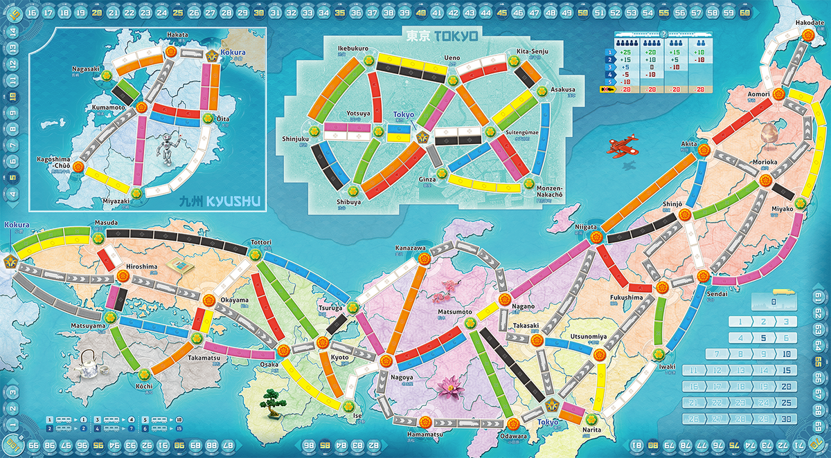 Ticket To Ride Map Collection Vol. 7 Japan And Italy