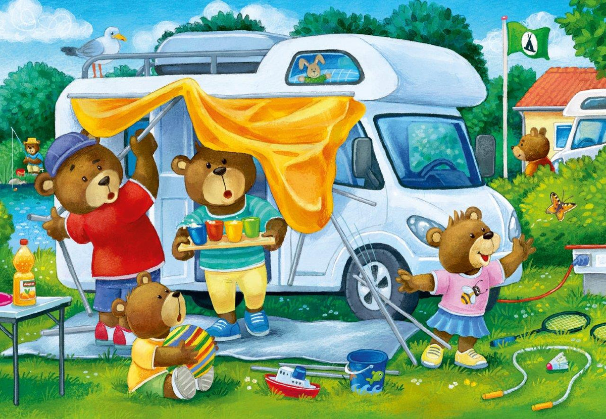 Bear Family Camping Trip 2x24pc (Ravensburger Puzzle)