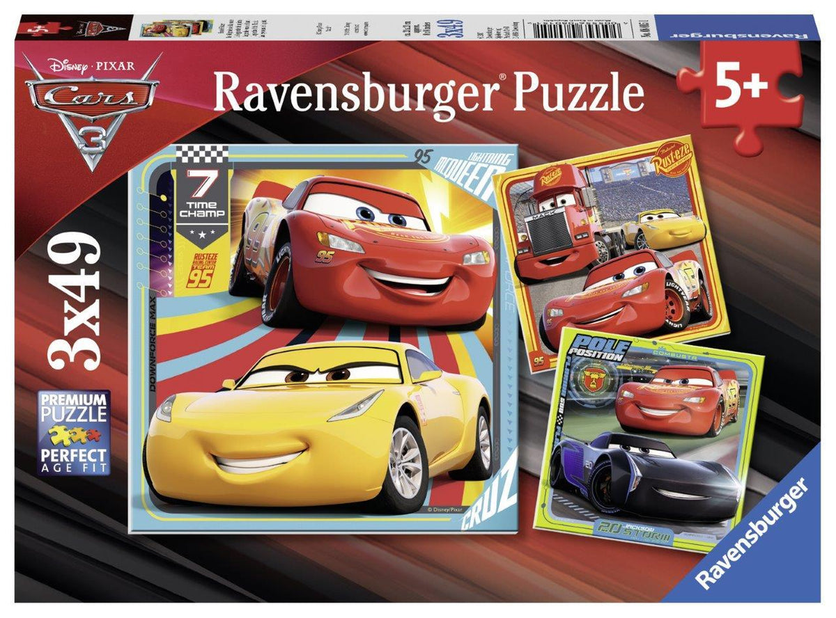 Disney Cars 3 Collection 3x49pc (Ravensburger Puzzle)