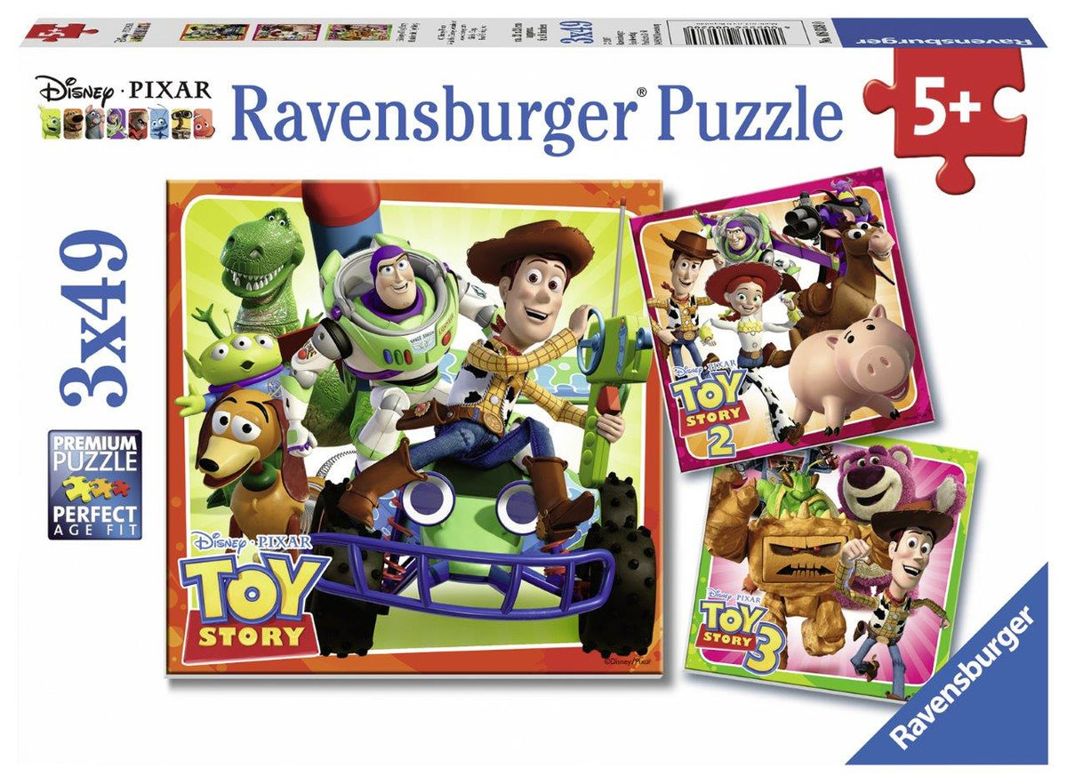 Disney Toy Story History 3x49pc (Ravensburger Puzzle)