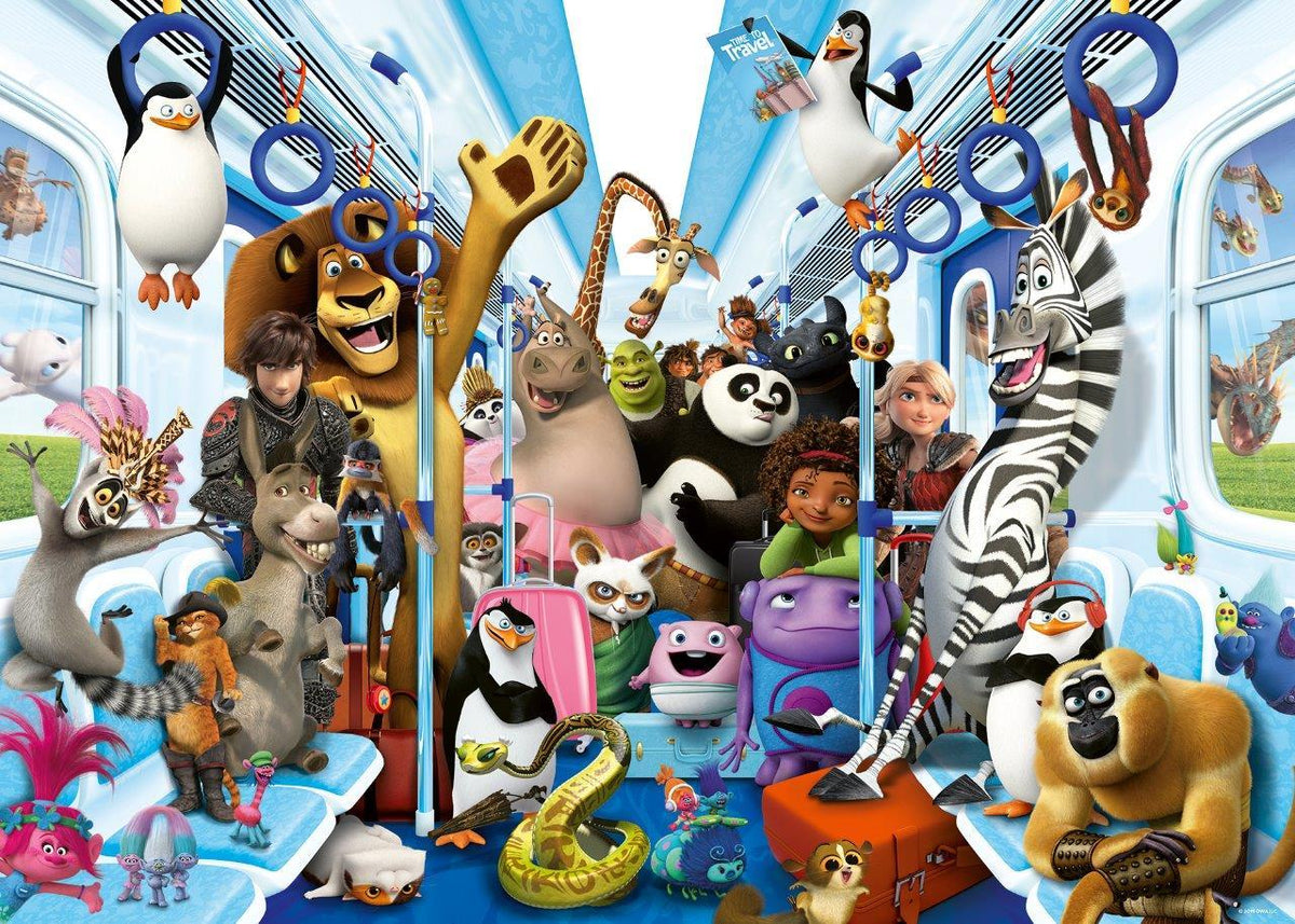 DreamWorks Family on Tour 1000pc (Ravensburger Puzzle)